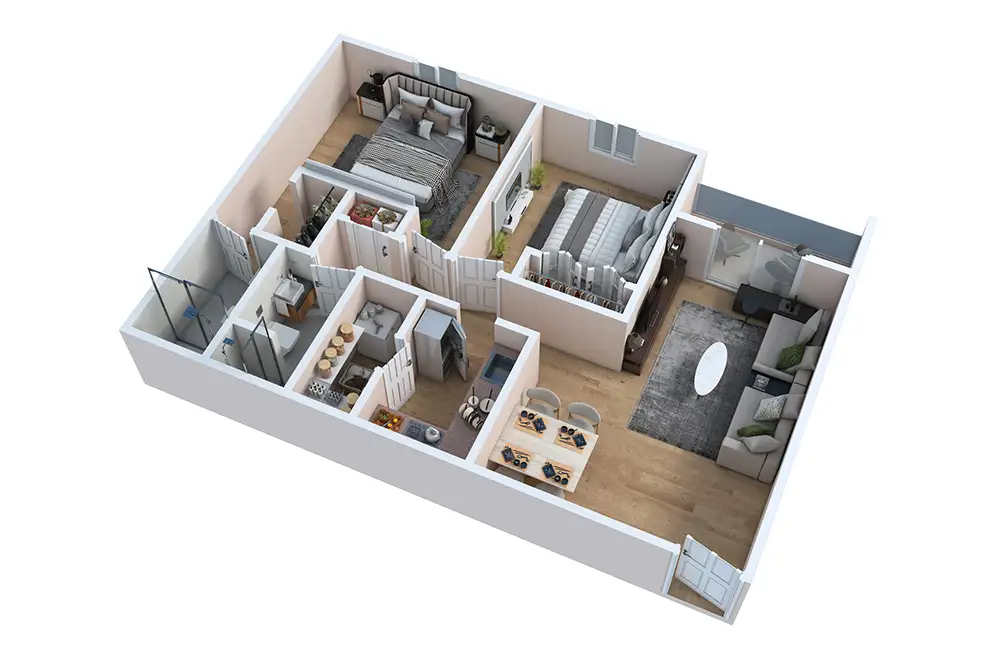 Deluxe 2 Bedroom, 2 Bath Deluxe 2 Bedroom, 2 Bath
